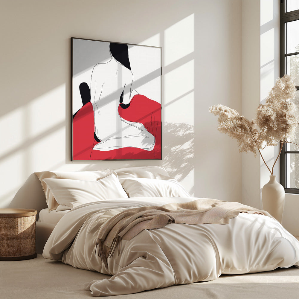 Aktfigur in dynamischer Pose | Poster