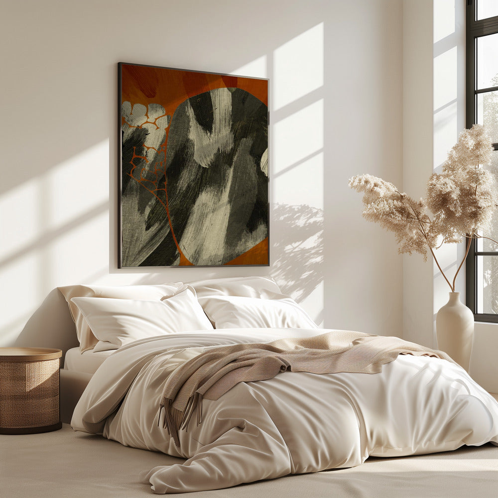 Erdiger abstrakter Fluss | Poster