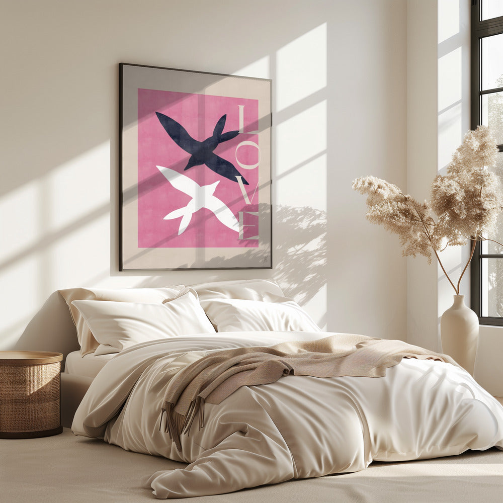 Verliebte Vögel | Poster