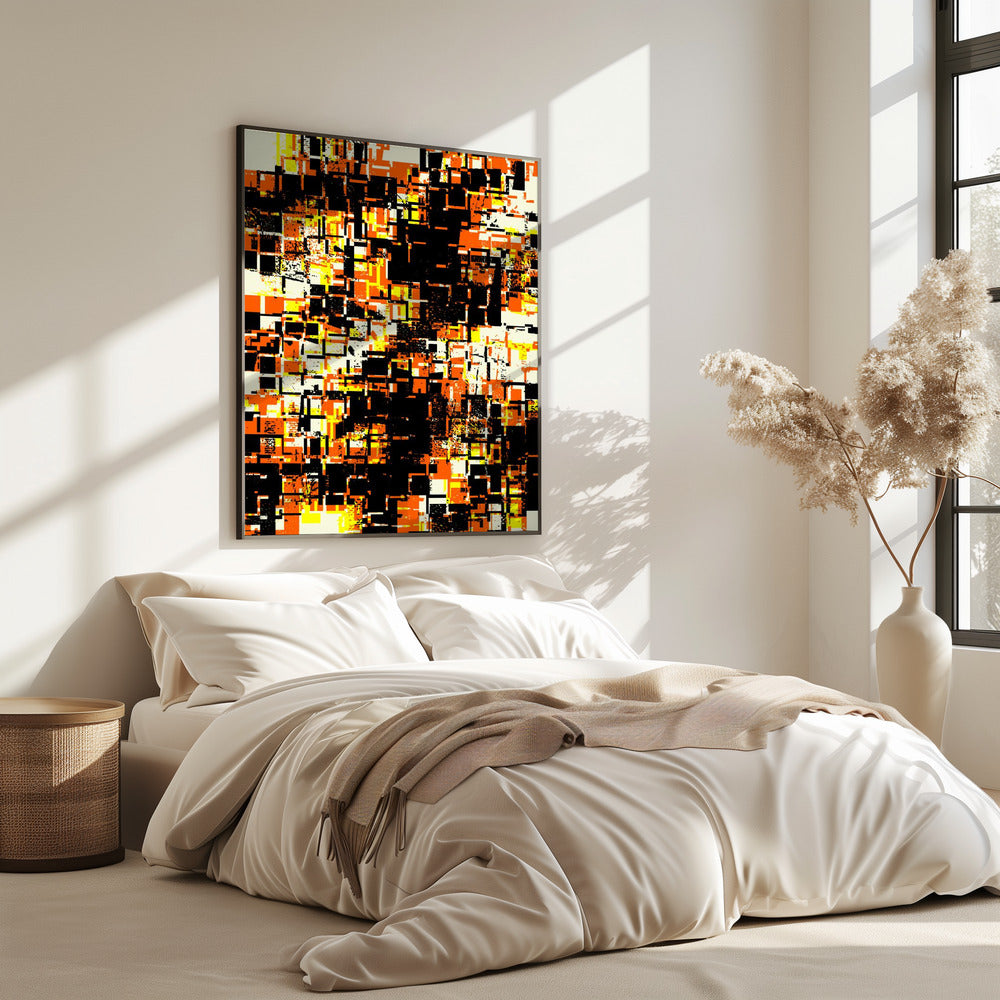 Bunte geometrische Blöcke | Poster