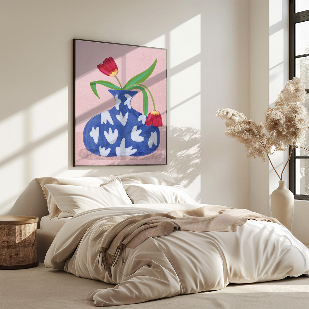 Tulpe in vase | Poster