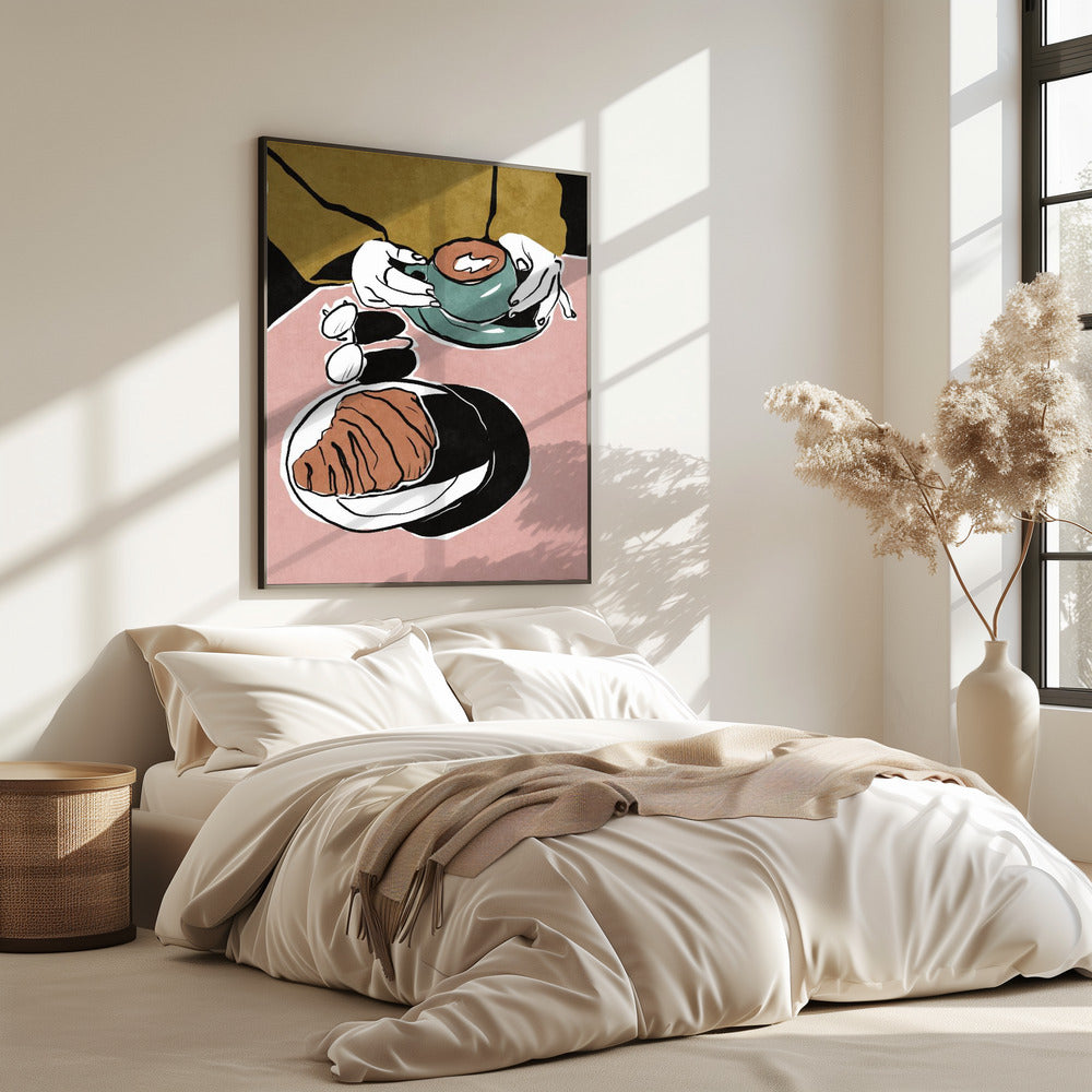 Croissant et café au lait | Poster