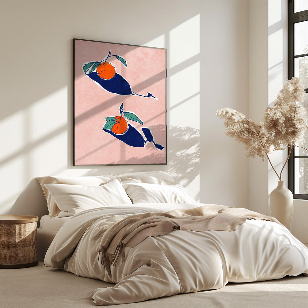 Abstrakte Orangen | Poster