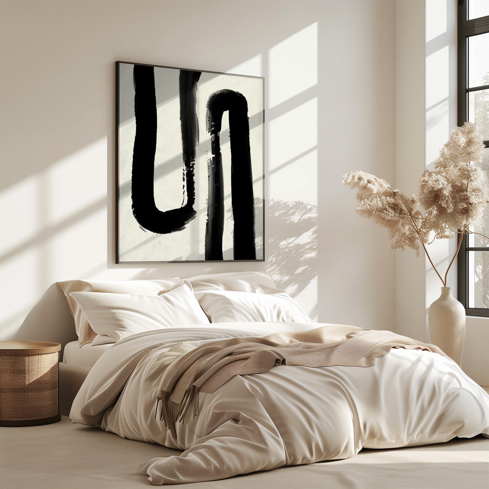 Monochromer Fluss | Poster