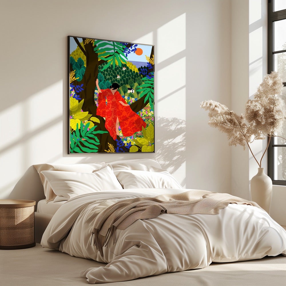 Mädchen im Baum | Poster