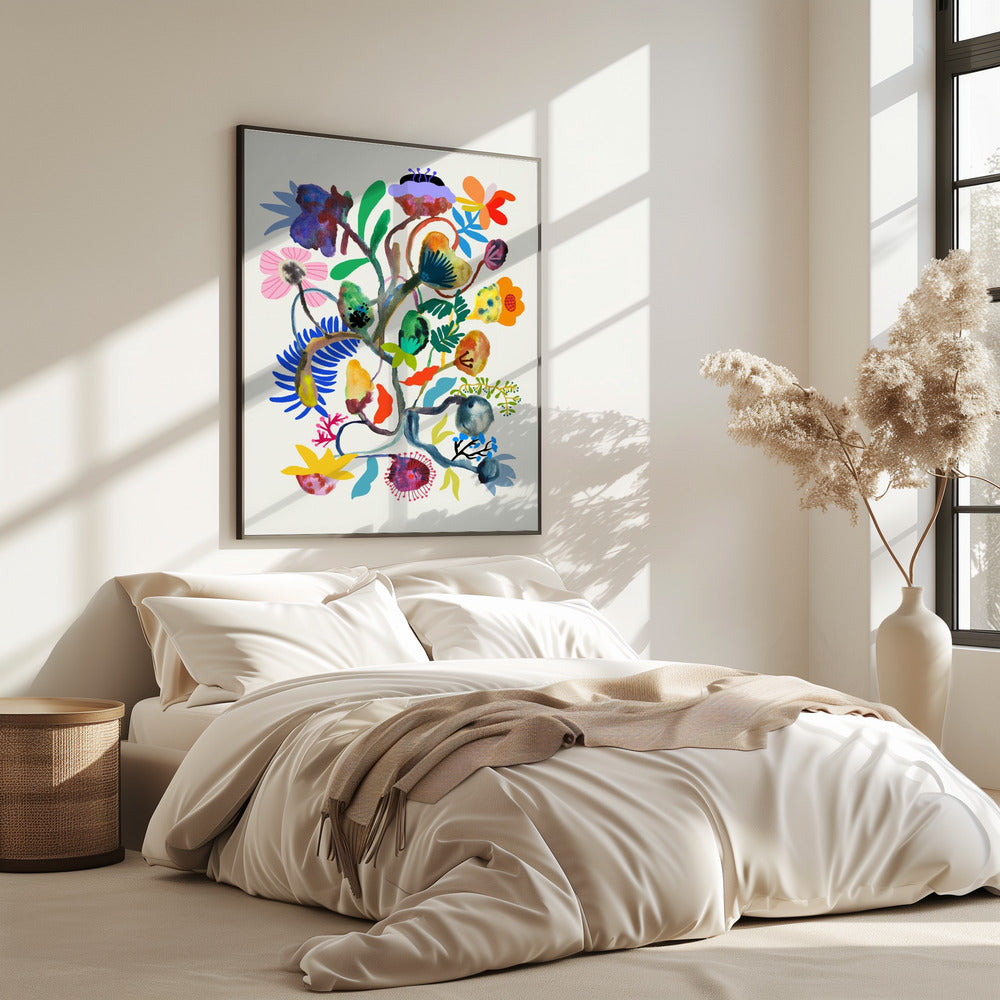 9933x14043 Din 115 Abstrakt Blumen | Poster