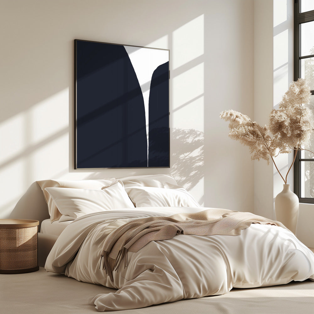 Minimalistische Linien und ein auffälliger Farbkontrast | Poster