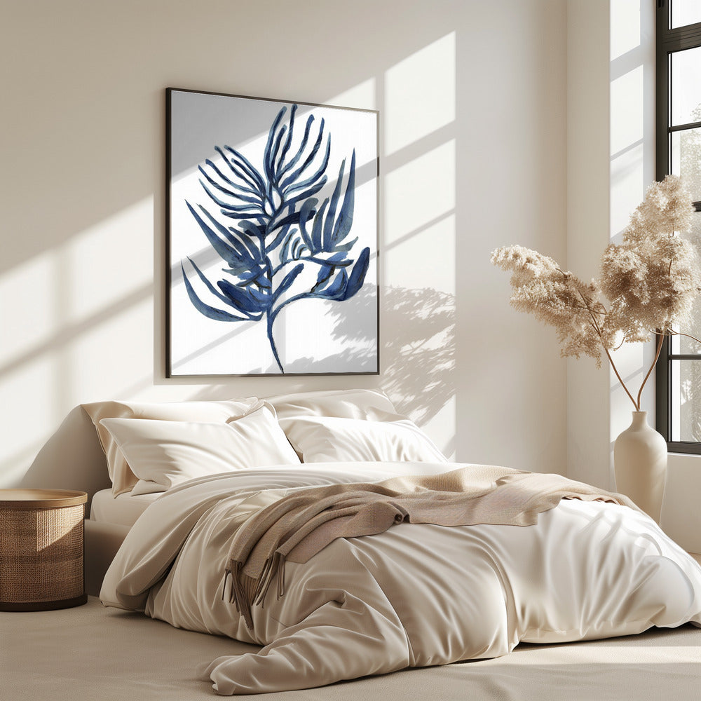 Blaues Wasserpflanzen-Poster 1 | Poster
