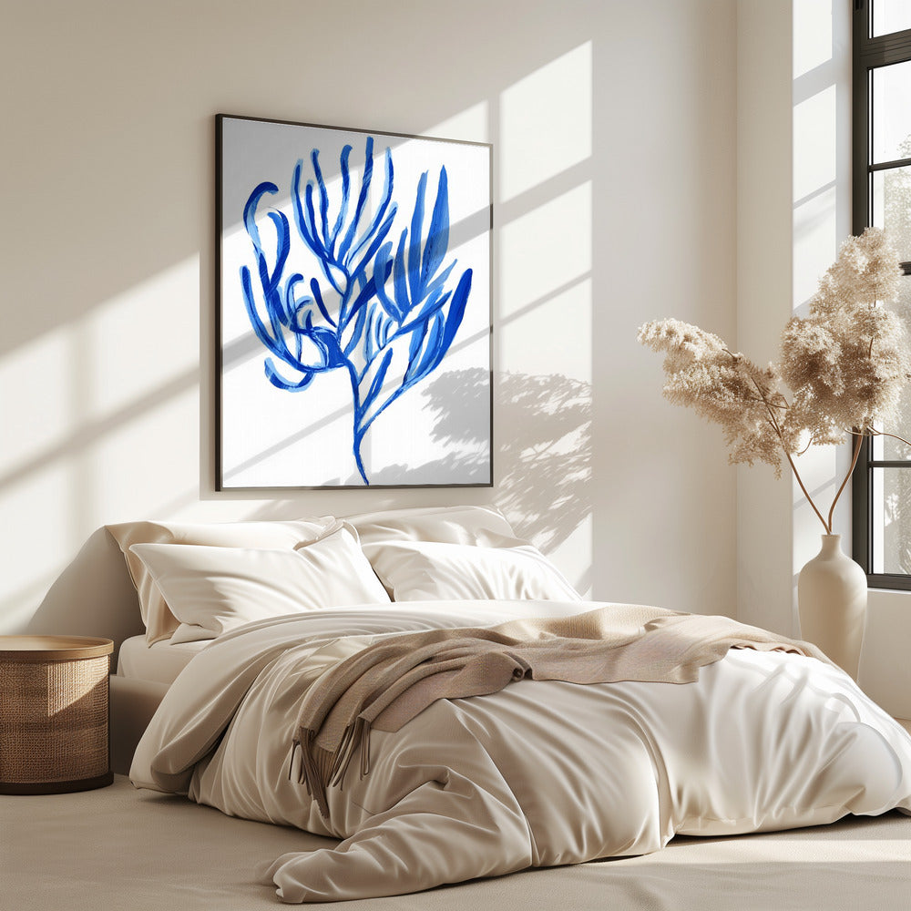 Blaues Wasserpflanzen-Poster 4 | Poster