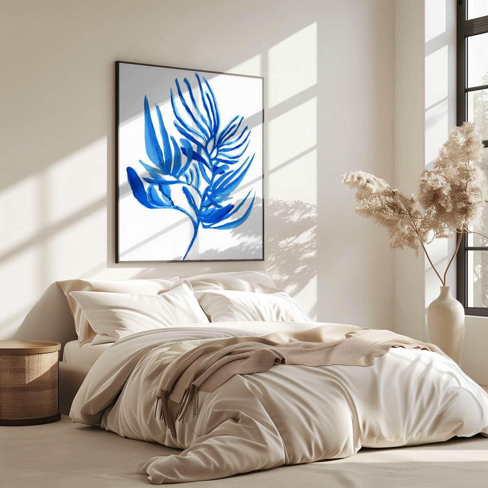 Blaues Wasserpflanzen-Poster 6 | Poster