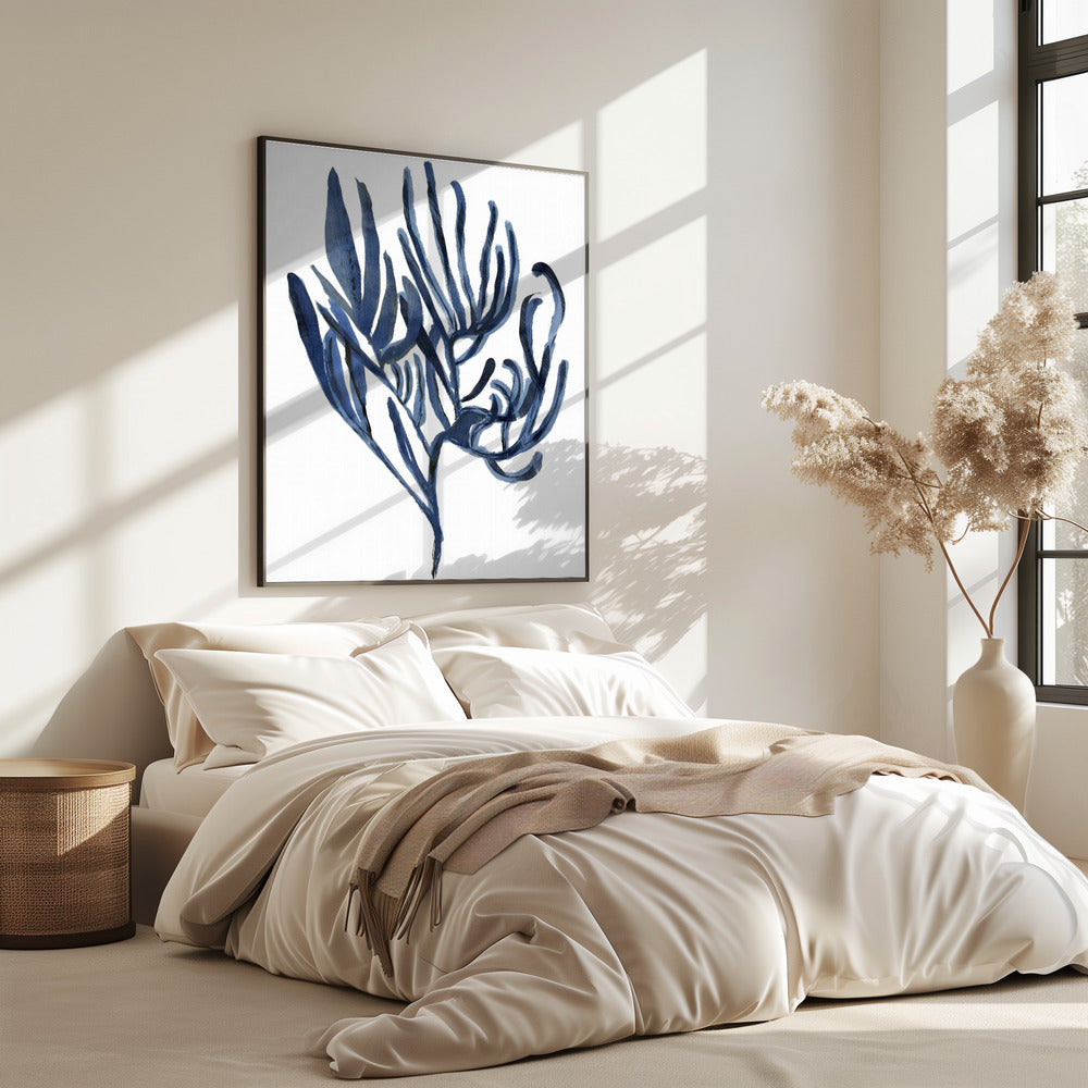 Blaues Wasserpflanzen-Poster 3 | Poster