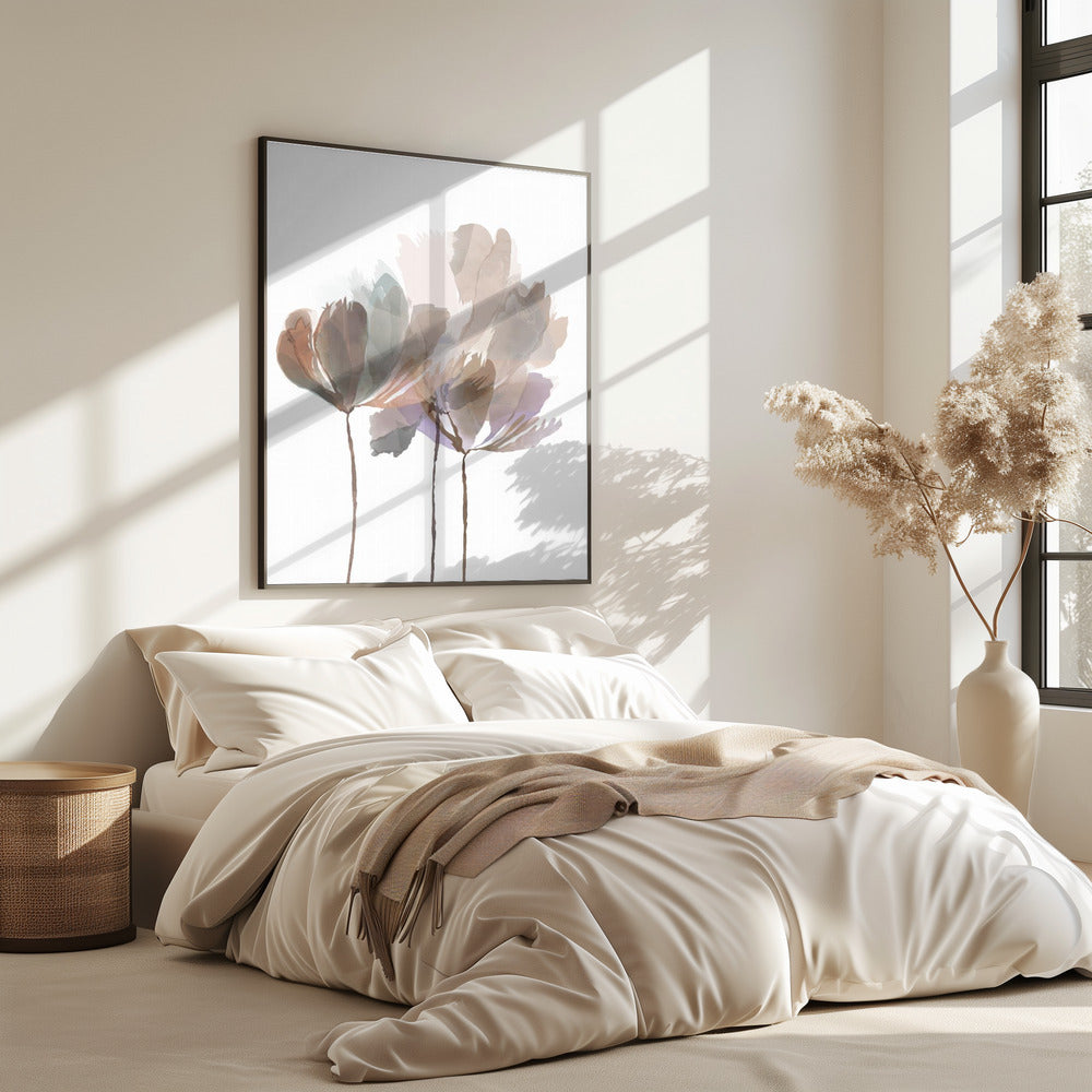 Erröten rosa Blumen | Poster