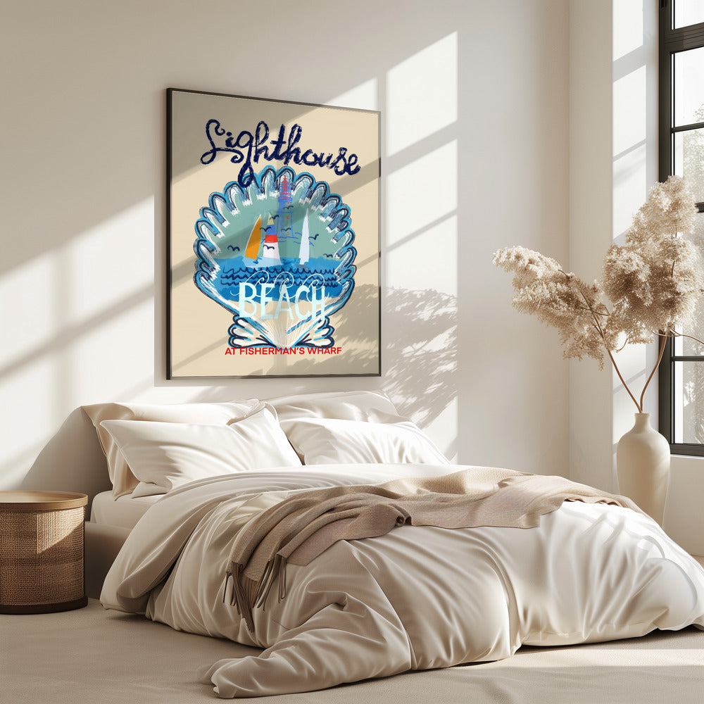 Lighthouse Beach Poster | Poster