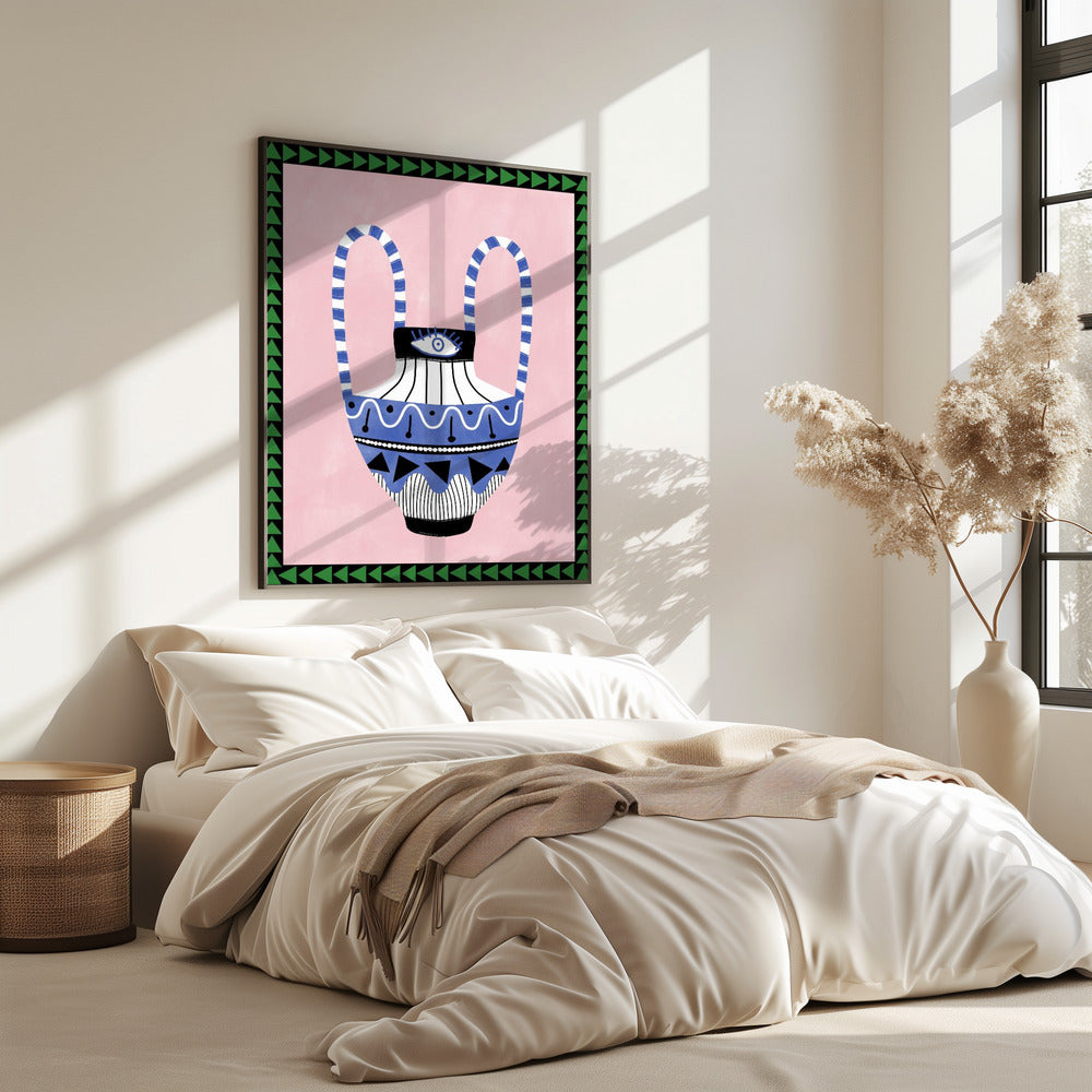 Colorful Geometric Vase | Poster