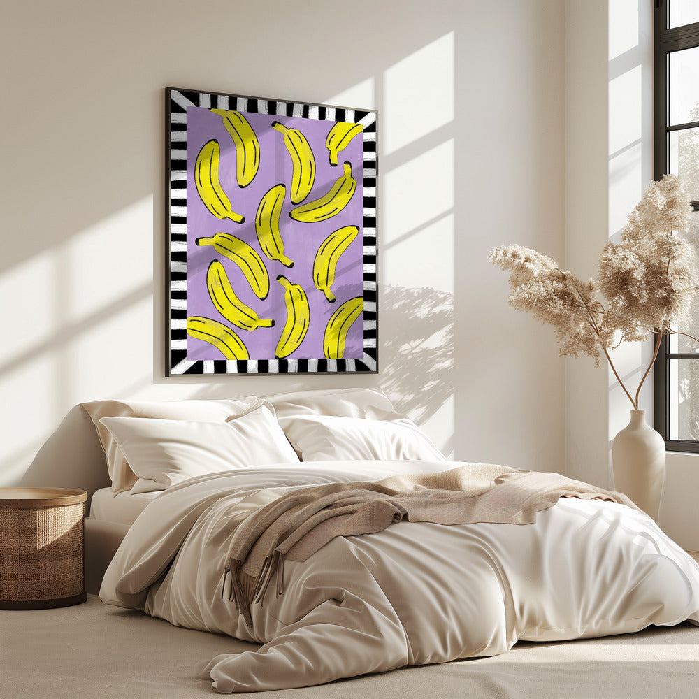 Gelbe Bananen Abstrakt | Poster