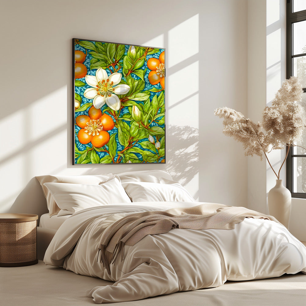Orangenblüten Naturpflanze | Poster