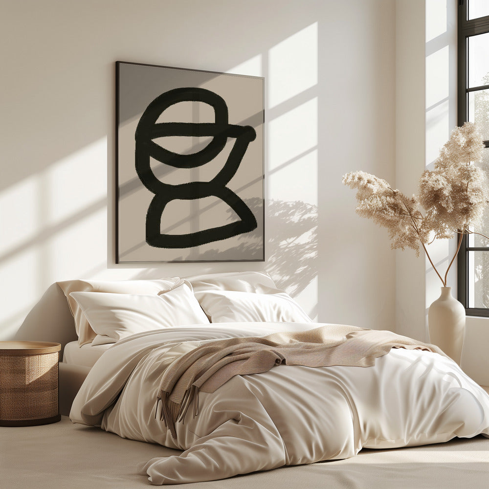 Mutige abstrakte Form | Poster