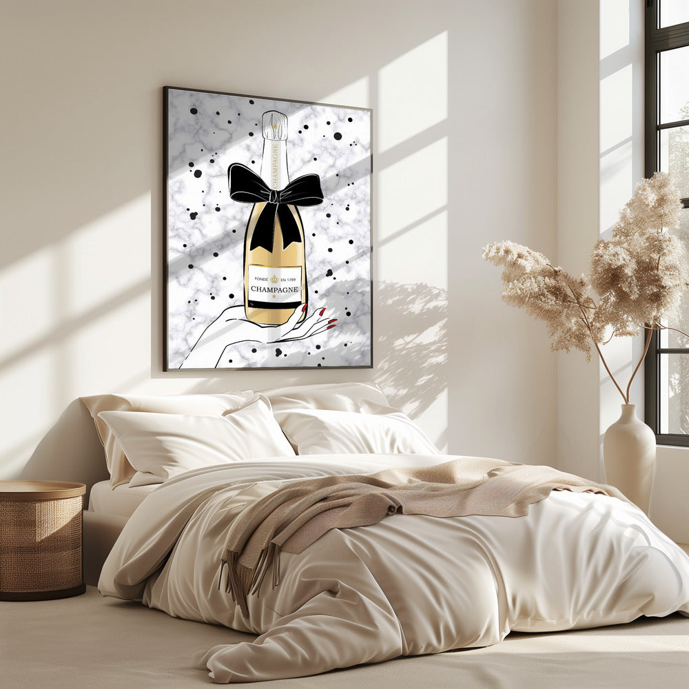 Champagner halten | Poster