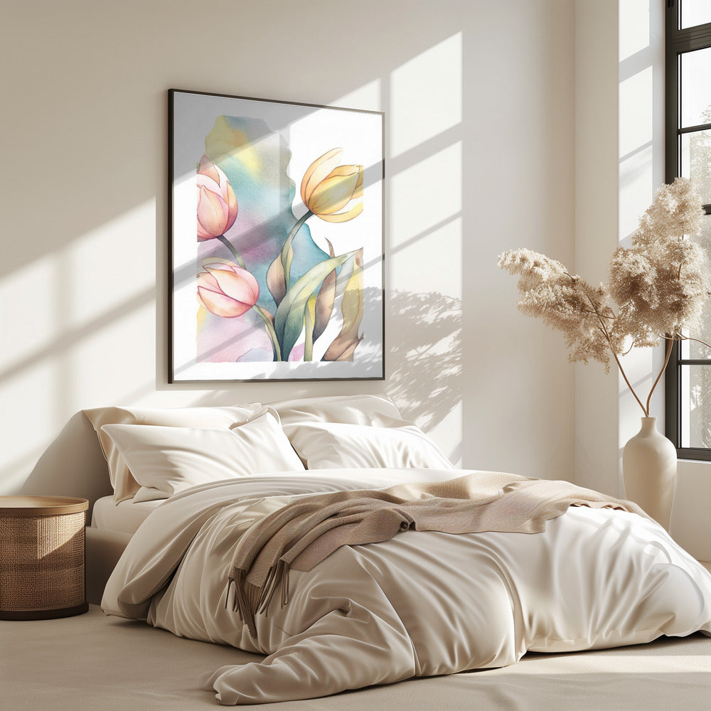Aquarell Tulpe | Poster
