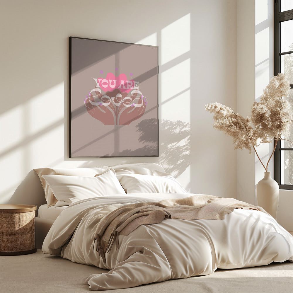 Du wirst geliebt Latte | Poster