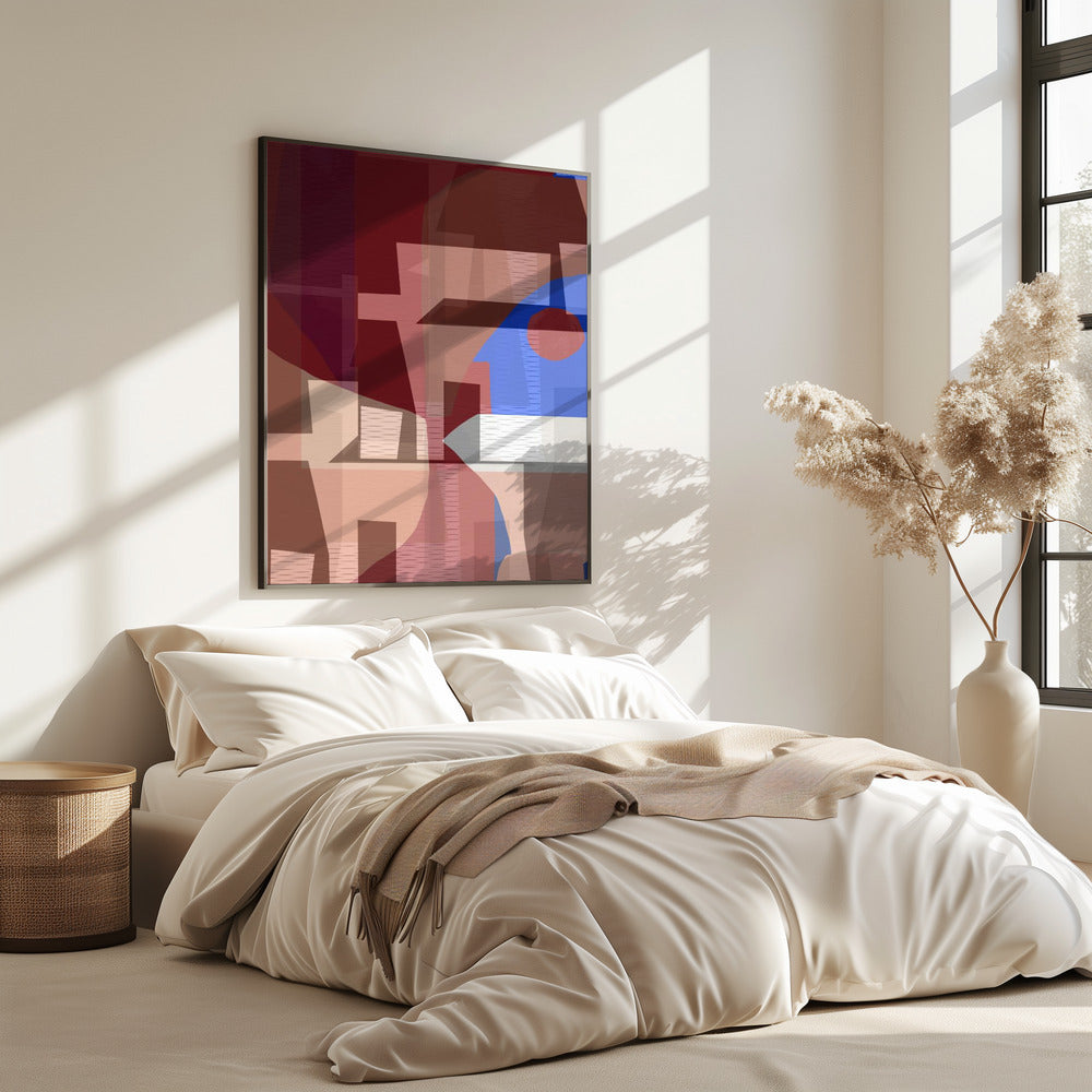 Braun Blau Gewebt 6 | Poster
