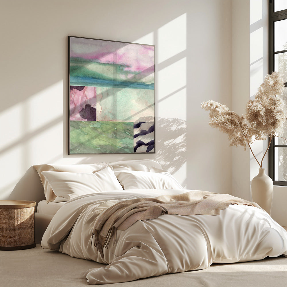 Aquarell abstrakte Komposition 10 | Poster