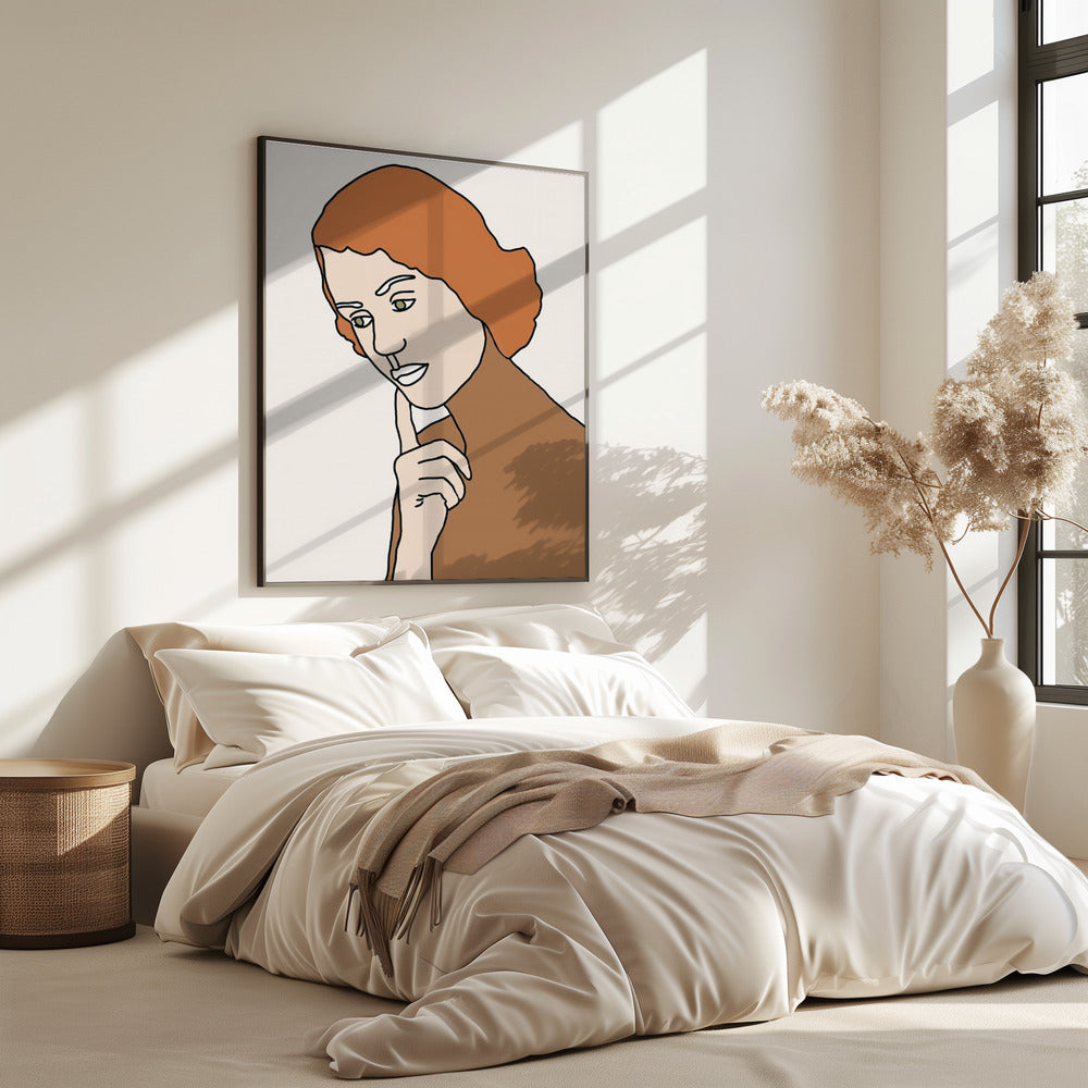 Denkende Frau | Poster