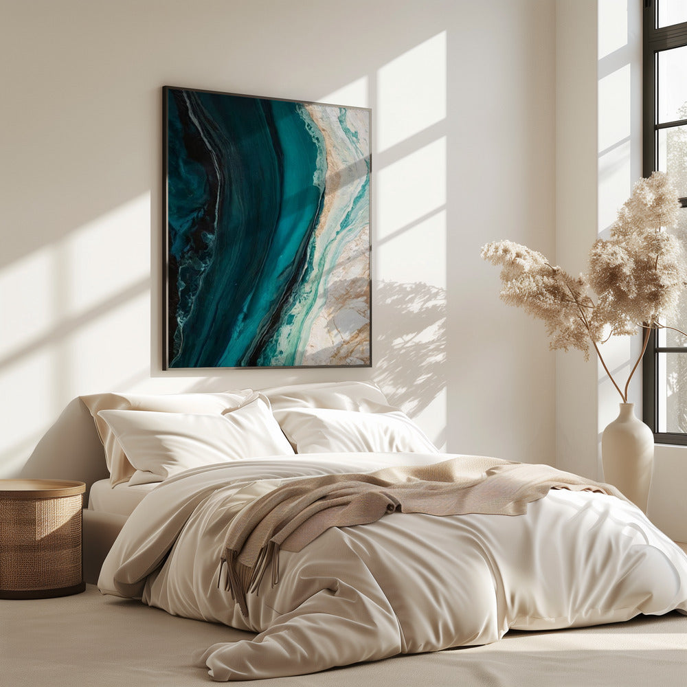Ozeanischer Marmorfluss | Poster