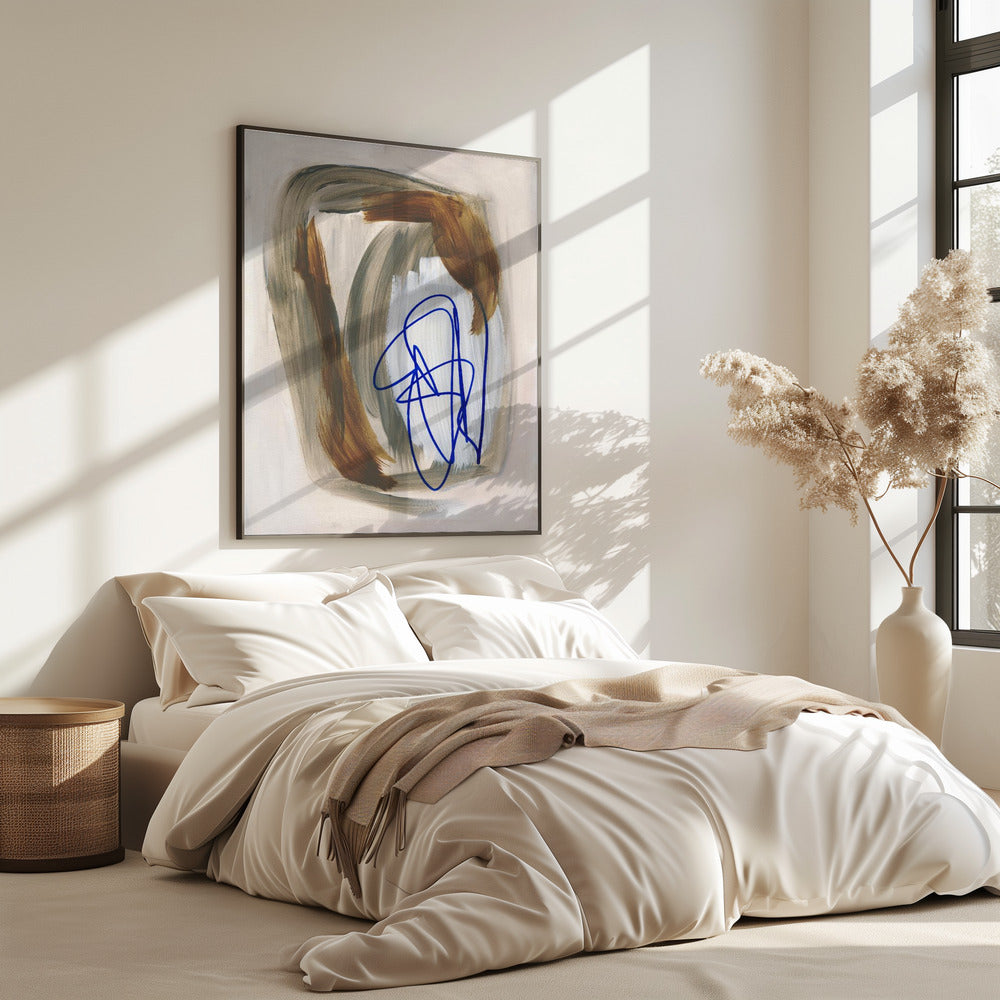 Abstrakte Pinselstriche 156 | Poster