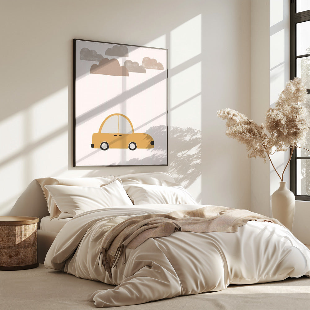 Gelbes Auto | Poster