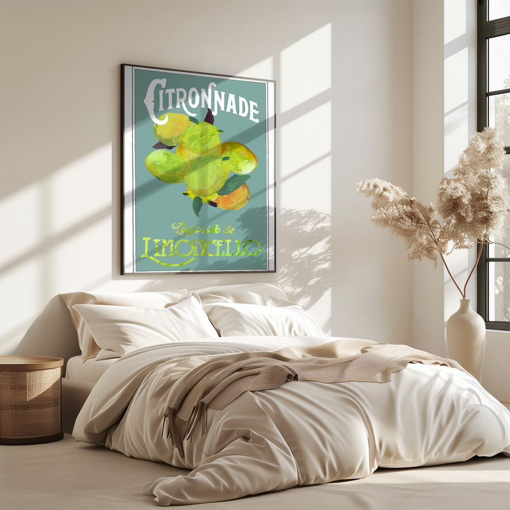 Citronnade Limoncello On Blue | Poster
