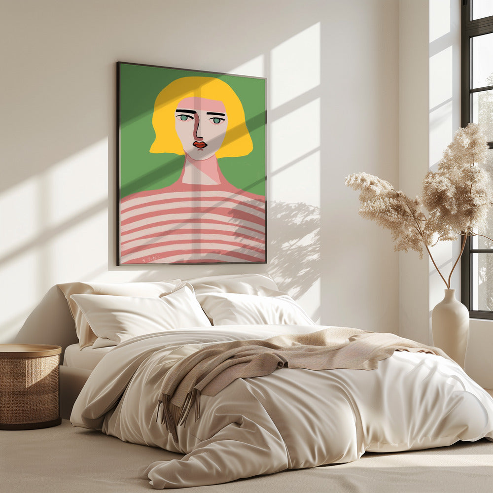 Dame mit blonden Haaren | Poster