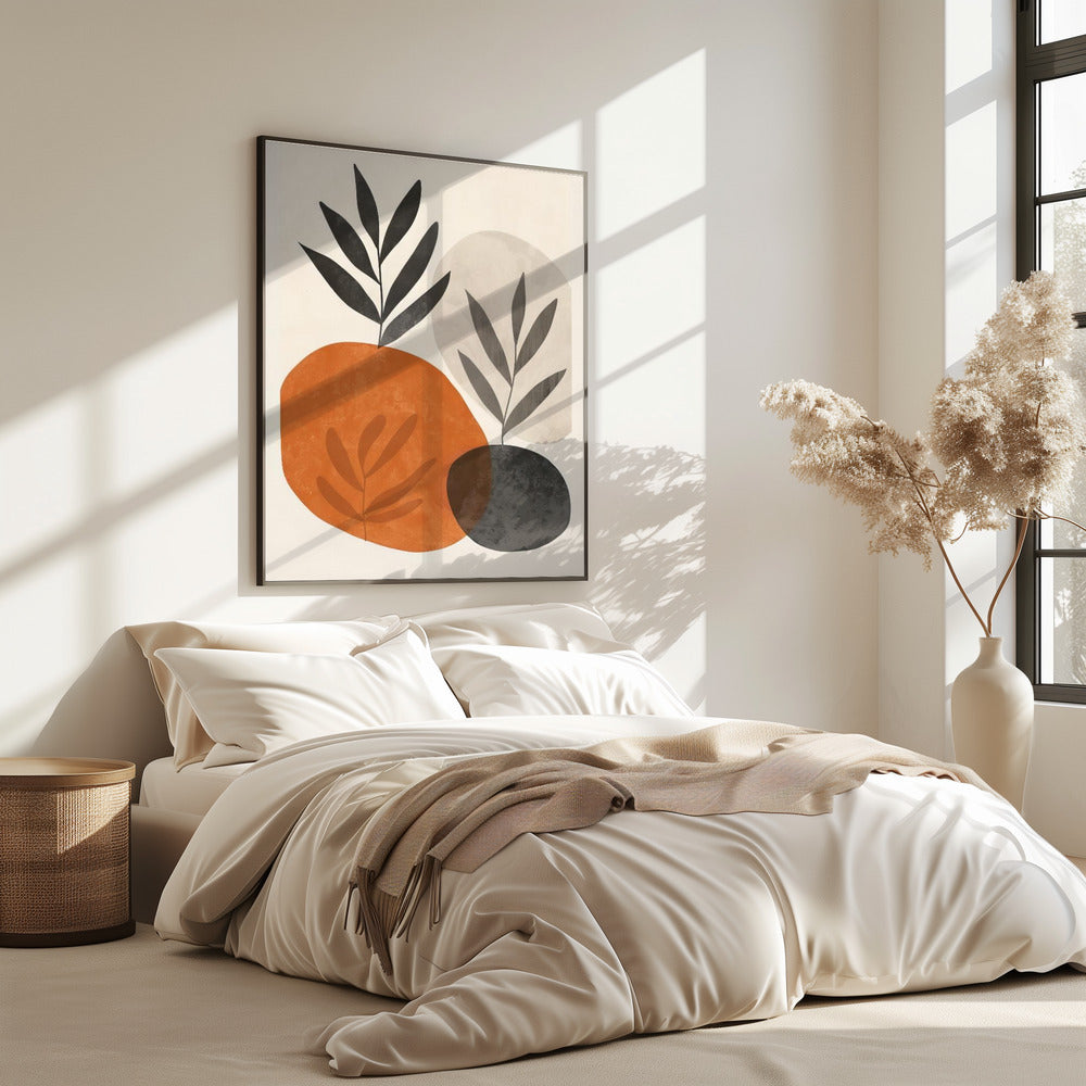 Gemalte Formen und Pflanzen 3 | Poster