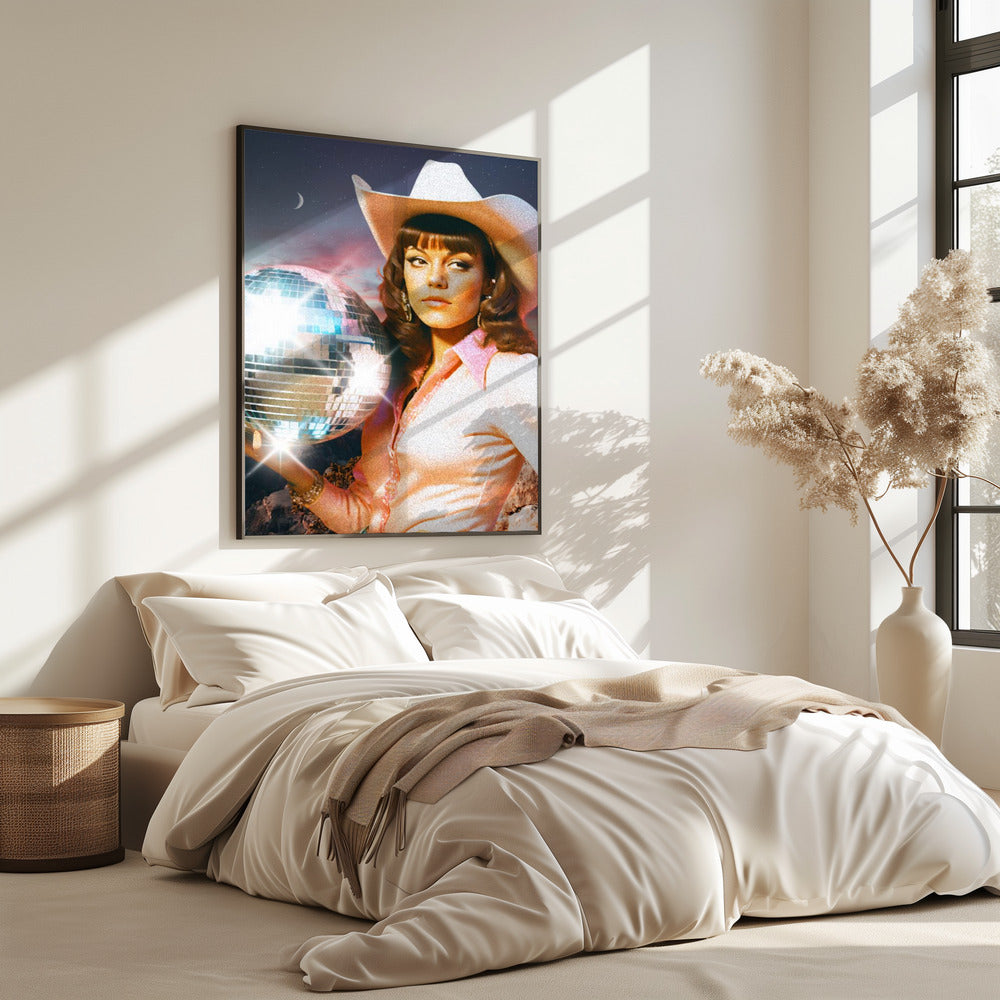 Kosmisches Cowgirl | Poster