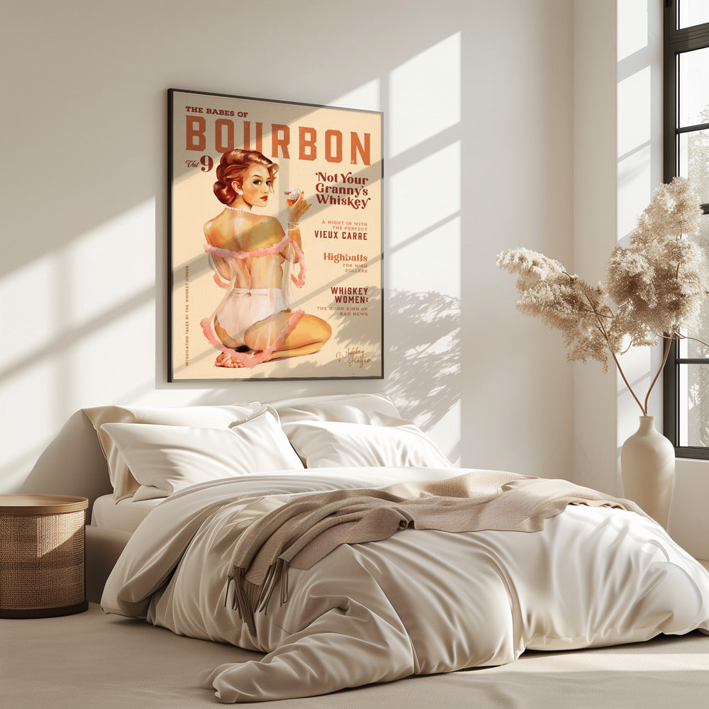 Babes of Bourbon, Band 9, Vintage-Whisky-Pinup | Poster