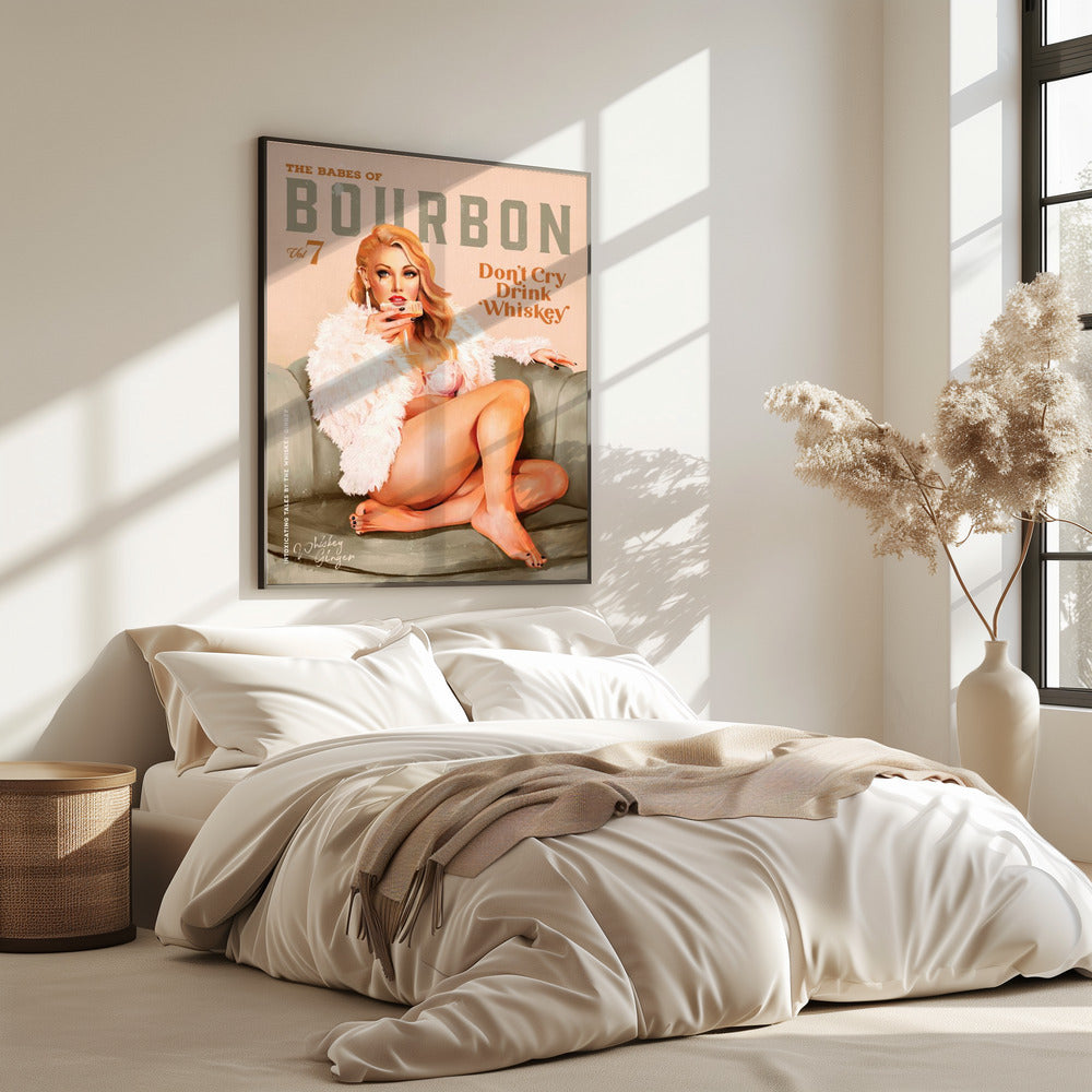 Babes of Bourbon Vol 7 Sexy Vintage Whiskey Pinup Girl | Poster