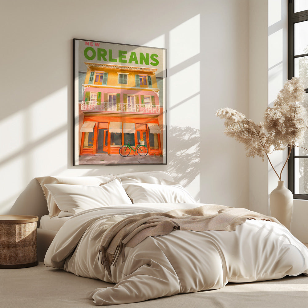 New Orleans Louisiana Vintage Reiseposter | Poster