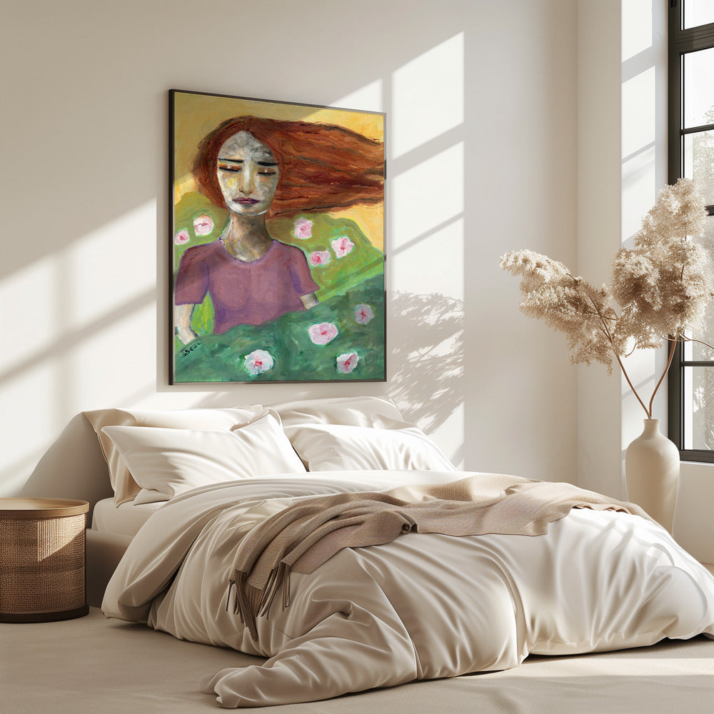Brunette Free as a Breeze | Poster