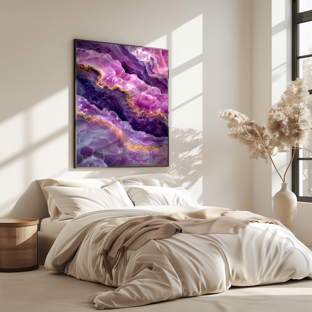 Amethyst Magische Landschaftsgrafik (74) | Poster