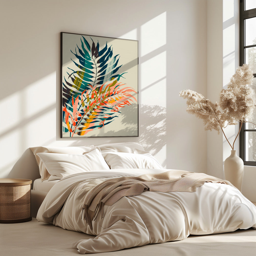 Bunte Palmblätter | Poster