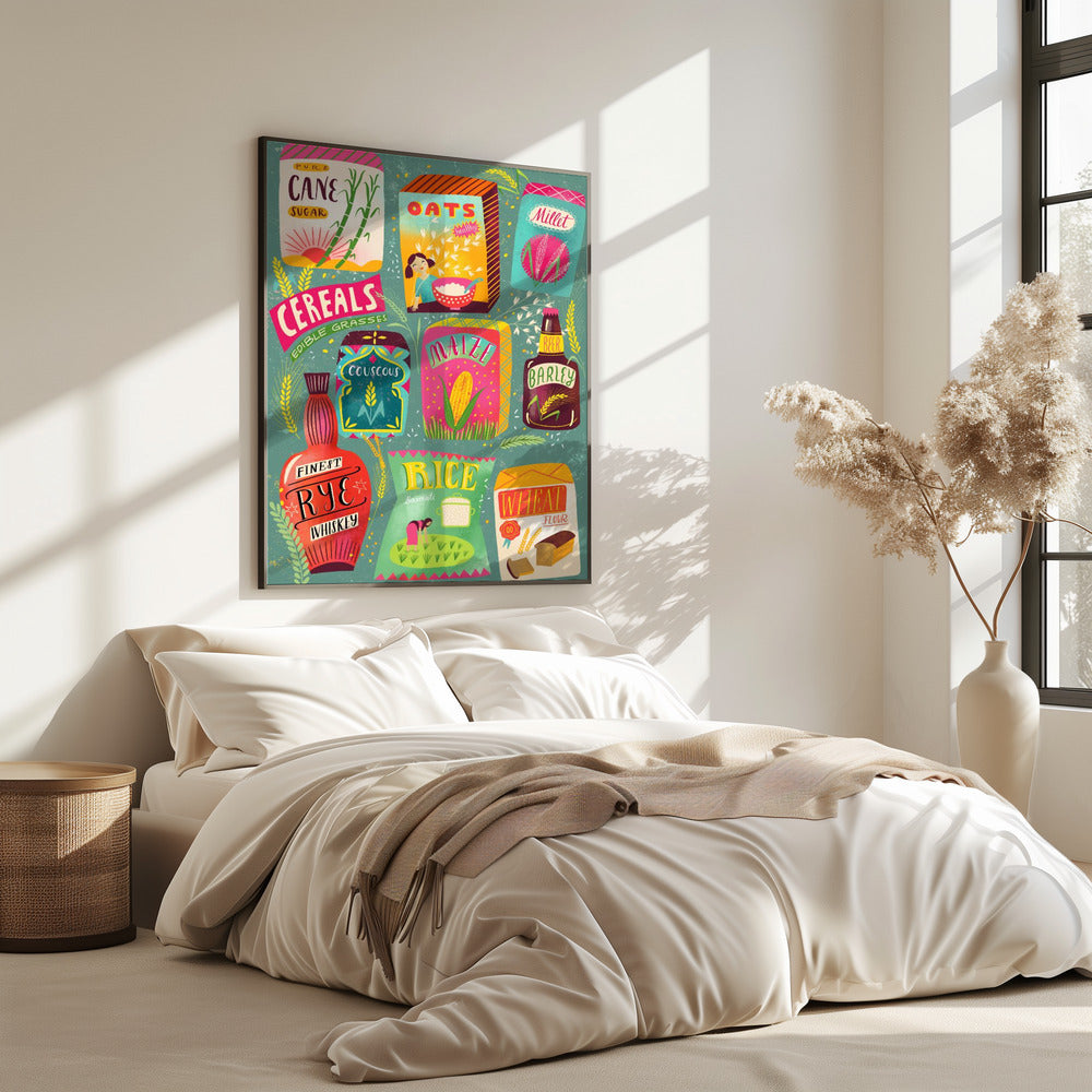 Buntes Müsli-Diagramm | Poster