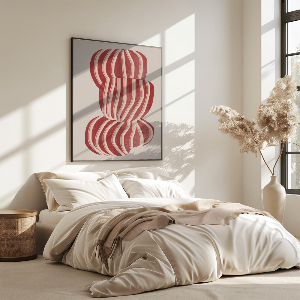 Gestreifte Balance | Poster