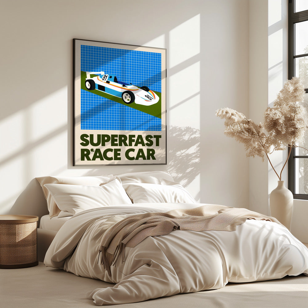 Superschnelles Rennauto | Poster
