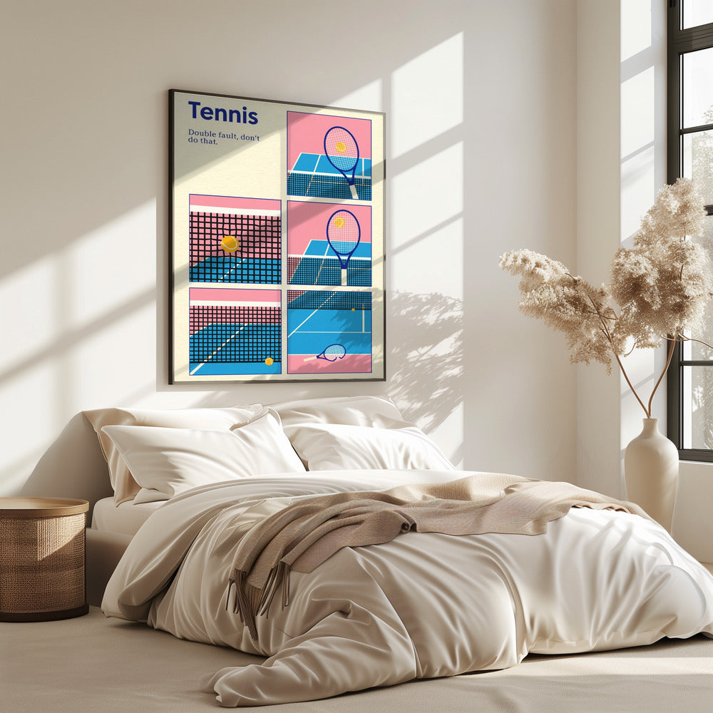 Poster Tennis Doppelsprung | Poster