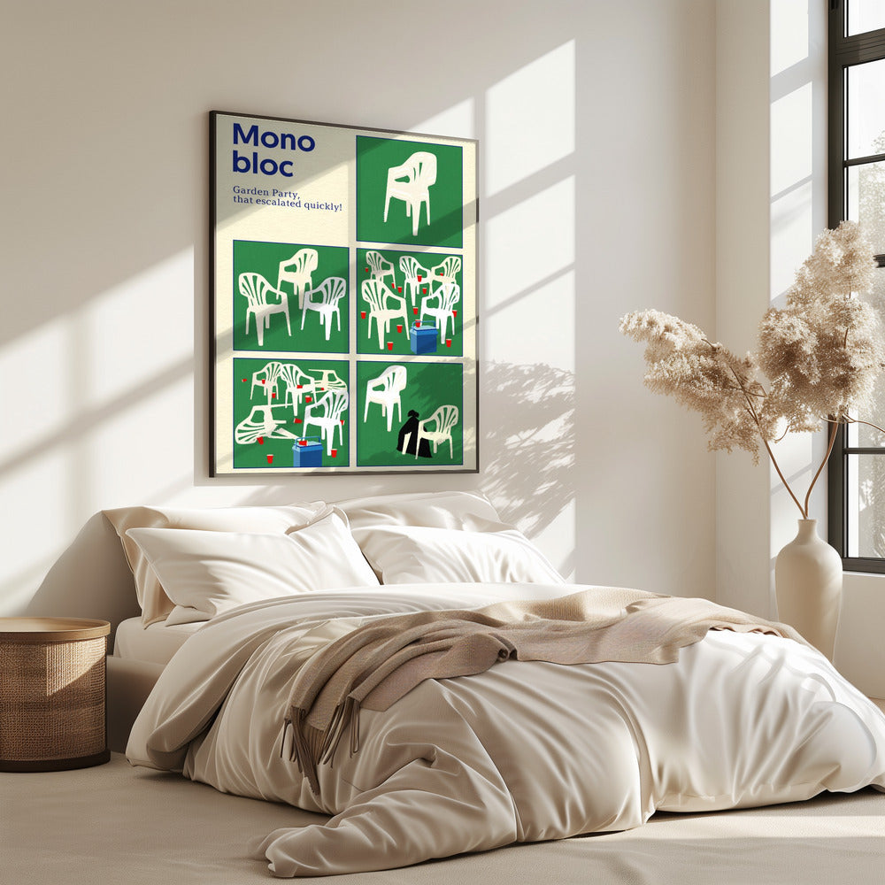 Poster Monoblock Fünf Quadrate | Poster