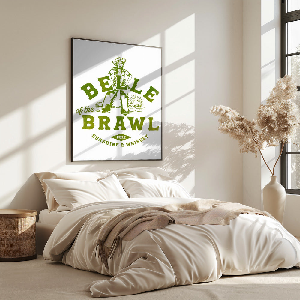 Belle Of The Brawl Cowgirl Wall Art | Poster