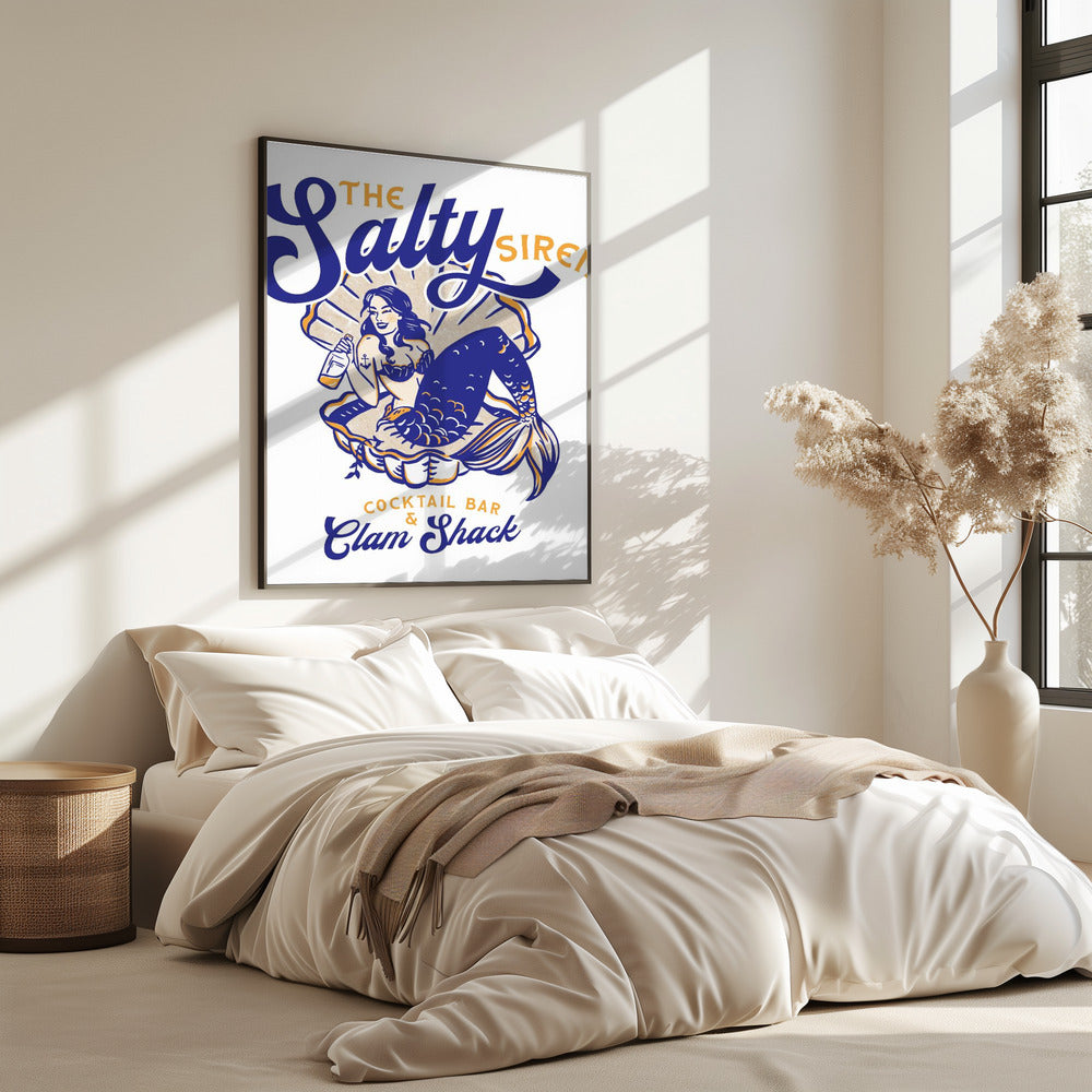 Salty Siren Cocktail Bar & Clam Shack Meerjungfrau | Poster