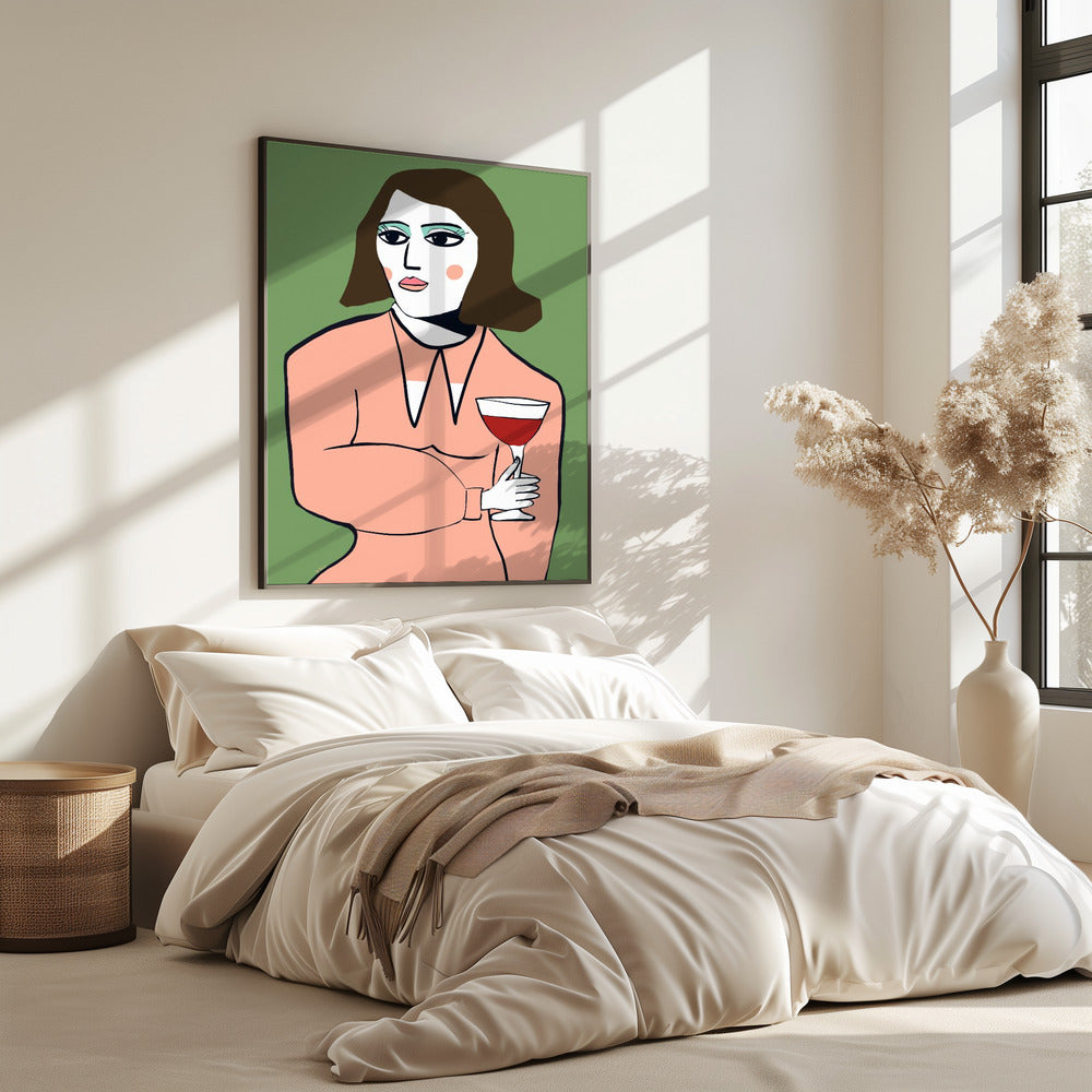 Wine lady | Poster