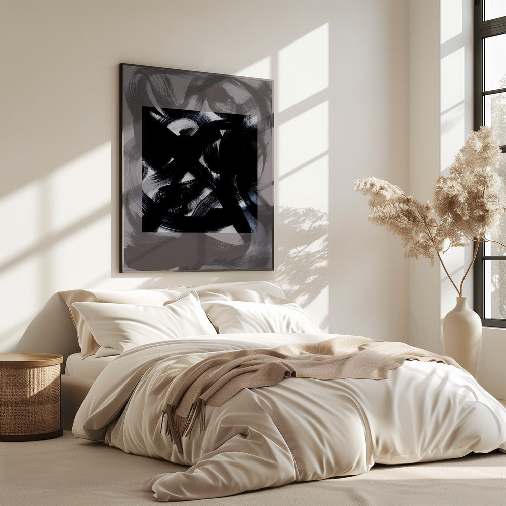 Abstract Brush Strokes 164Y | Poster