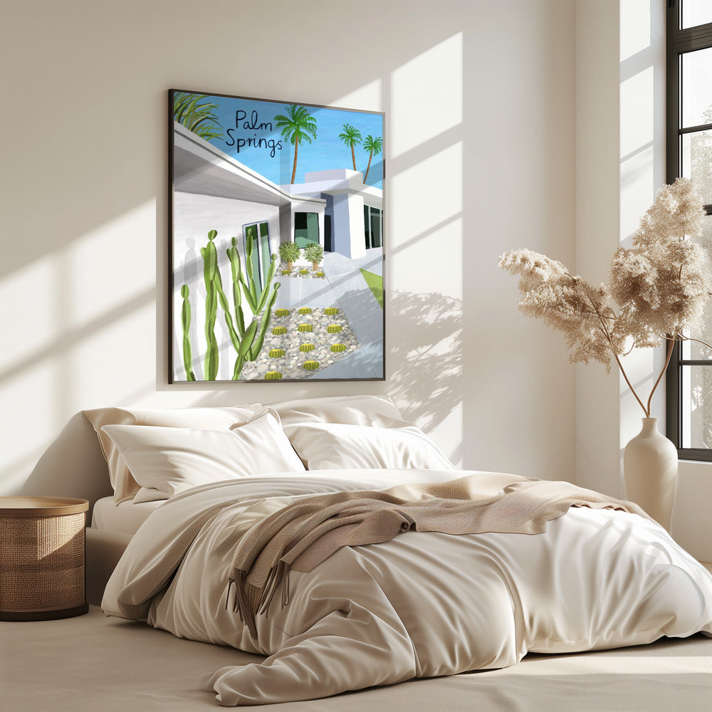 Moderne Architektur in Palm Springs von der Künstlerin Carla Daly | Poster